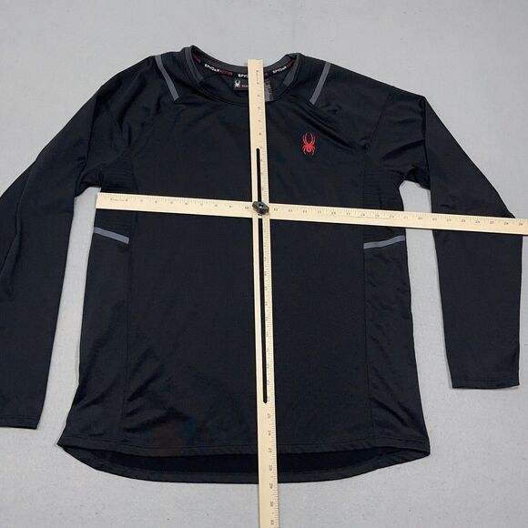 SPYDER Active Pro Web Baselayer Shirt Men's Medium Long Sleeve Crewneck Black - Picture 5 of 10